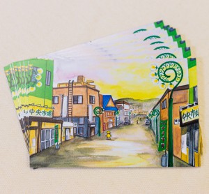 梁川活性化委員会ポストカード
